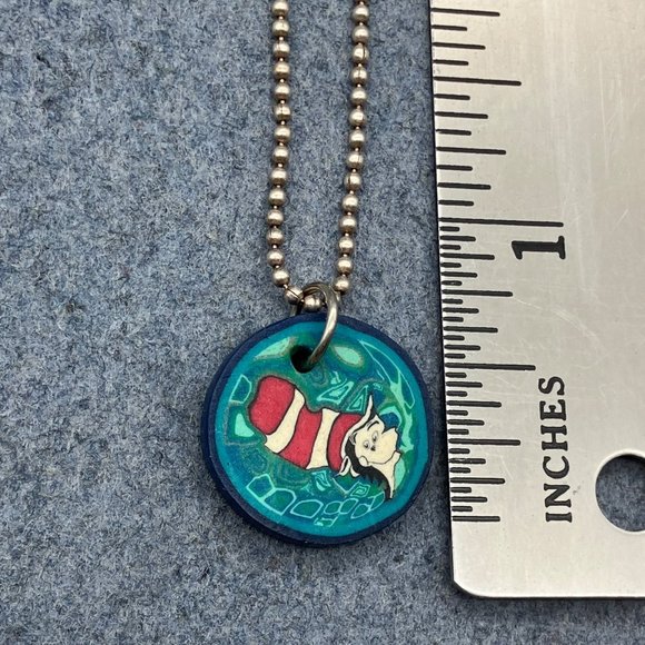 Cat In The Hat Pendant Necklace 16 In Polymer Clay Dr Seuss Read Across America - Picture 7 of 8